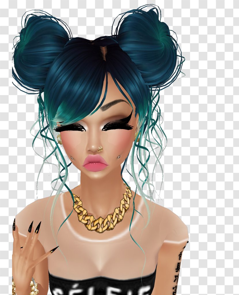 IMVU Second Life Avatar Online Chat Woman - Watercolor - Hairdressing Vip Card Transparent PNG