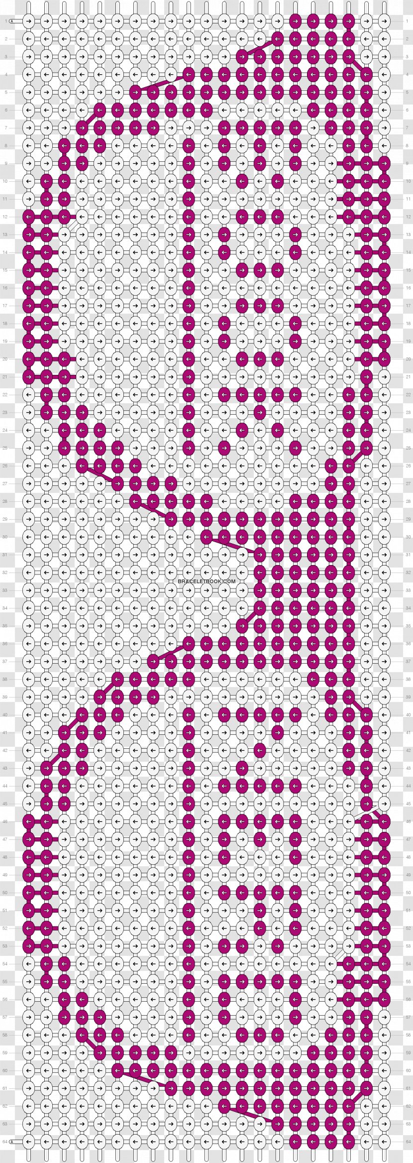 Friendship Bracelet Pink Pattern - Number Transparent PNG