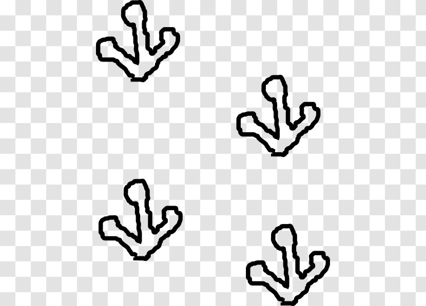 Frog Footprint Lizard Clip Art - Tree - Footprints Cliparts Transparent PNG