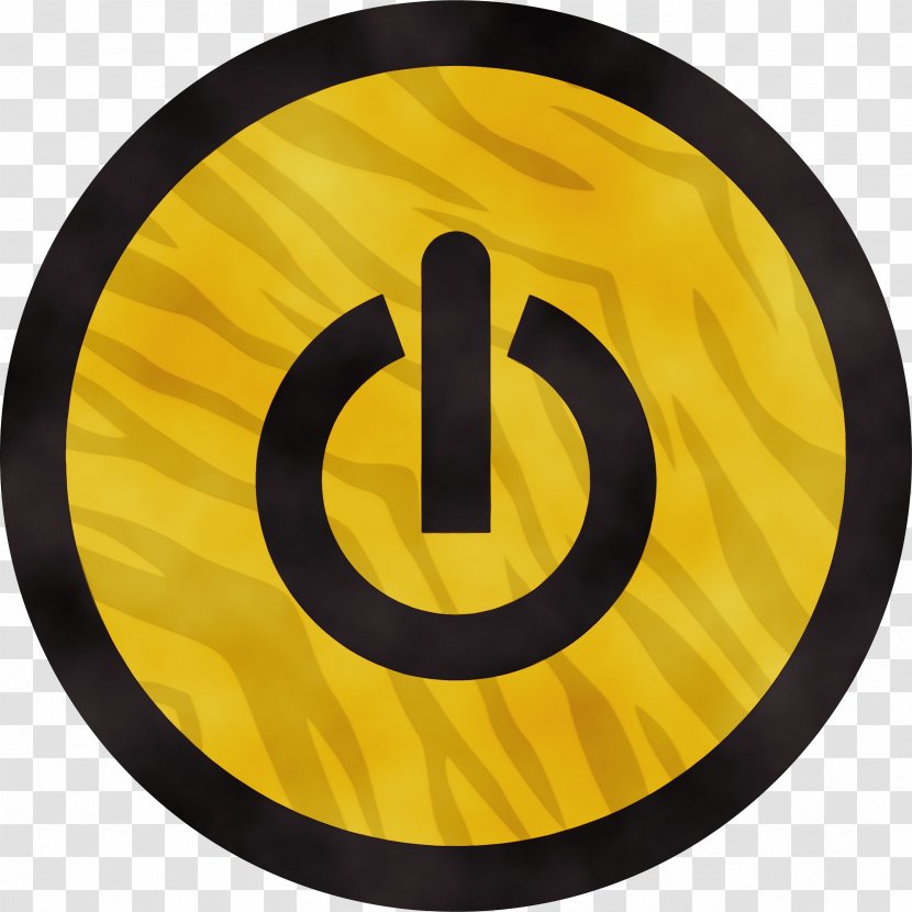 Yellow Circle Symbol Sign Number - Paint Transparent PNG