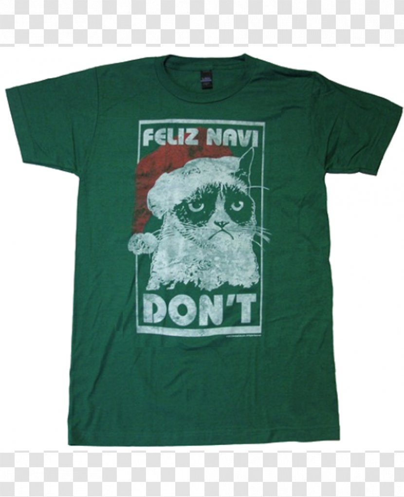T-shirt Christmas Jumper Grumpy Cat Clothing - Brand Transparent PNG