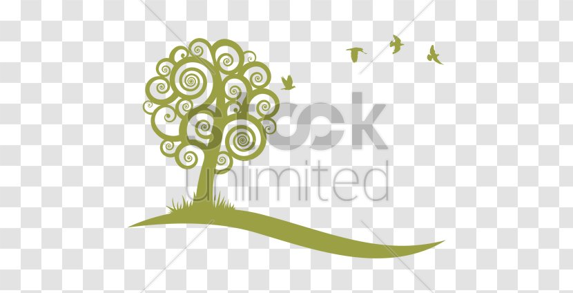 Floral Design Green Leaf Clip Art - Birds Tree Transparent PNG