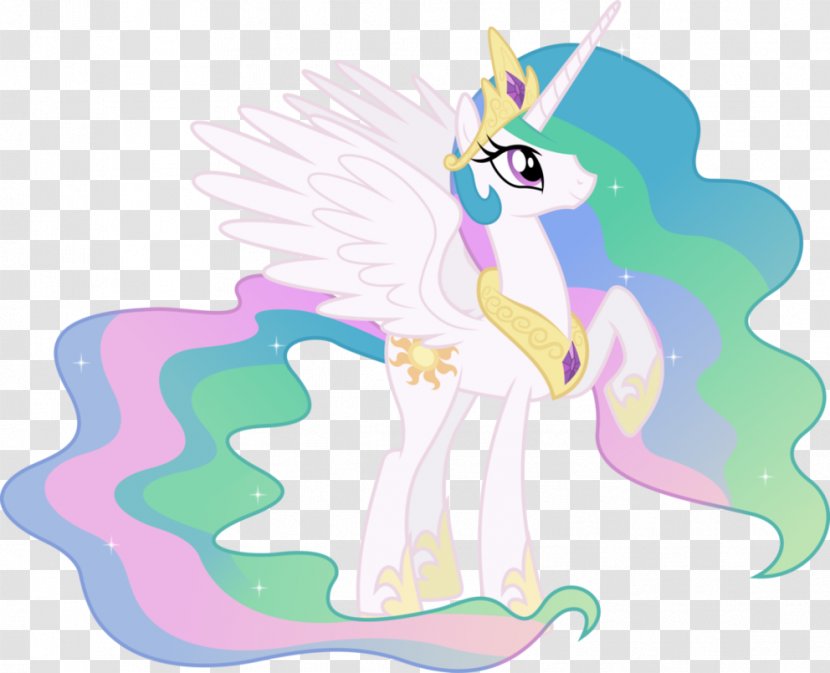 Princess Celestia Cadance Twilight Sparkle Pony Winged Unicorn - Art Transparent PNG