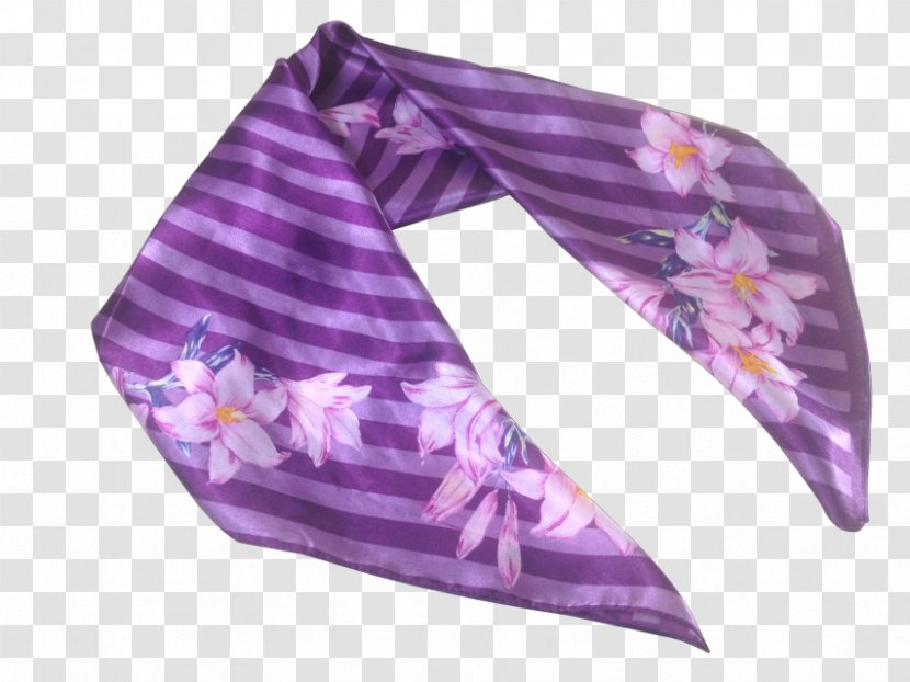 Scarf Violet Lilac Silk Clothing - Belt Transparent PNG