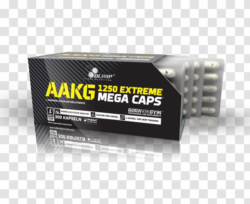 Dietary Supplement Arginine Alpha-ketoglutarate Olimp AAKG 1250 Extreme 120 Caps Bodybuilding - Brand - Sports Transparent PNG