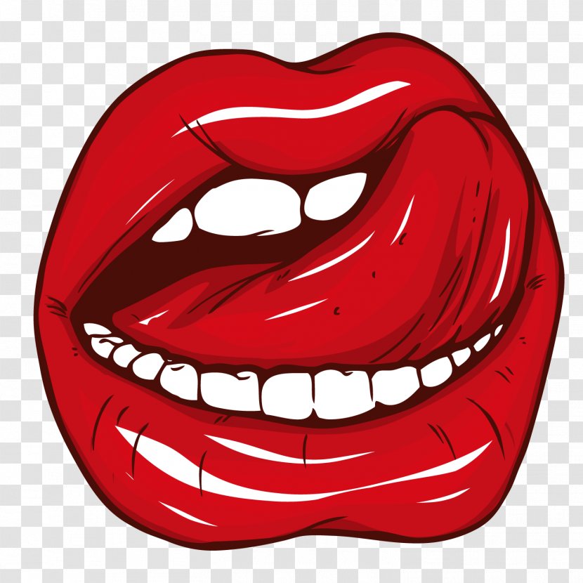 Mouth Lip Tongue - Silhouette Transparent PNG