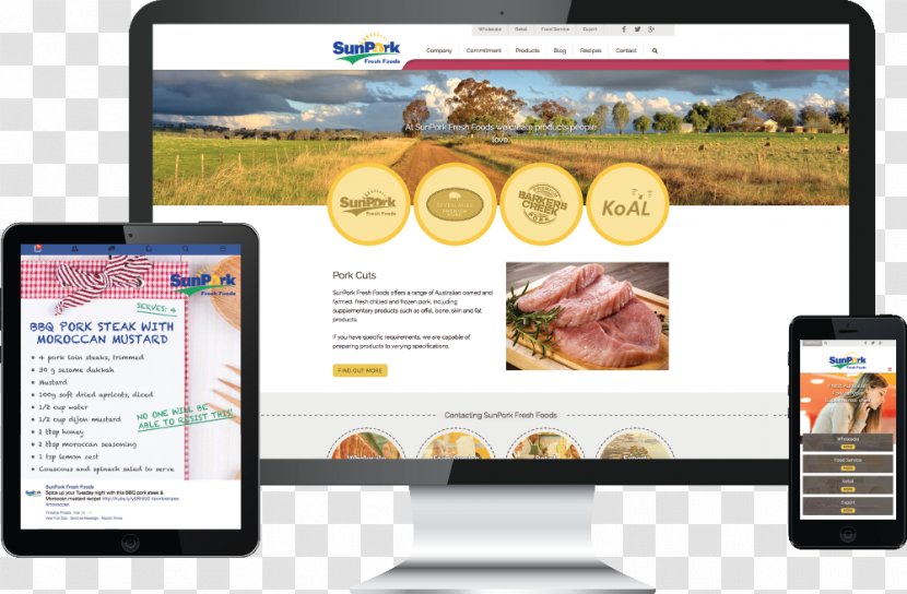 Display Advertising Multimedia Brand - Web Page - Food Transparent PNG