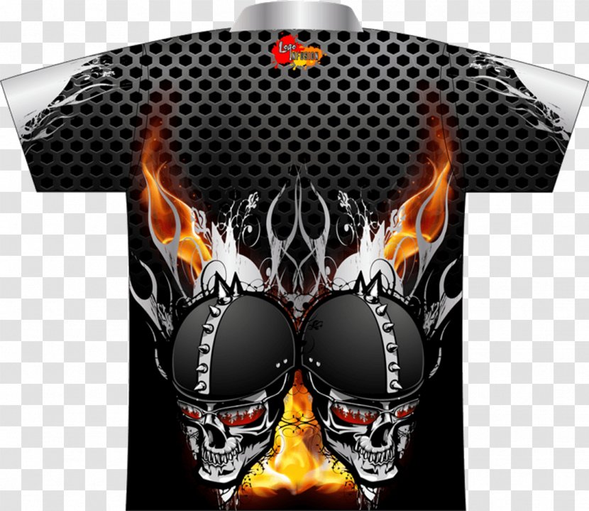 T-shirt Dye-sublimation Printer Motorcycle Sleeve - Dyesublimation - Skull Bikers Transparent PNG