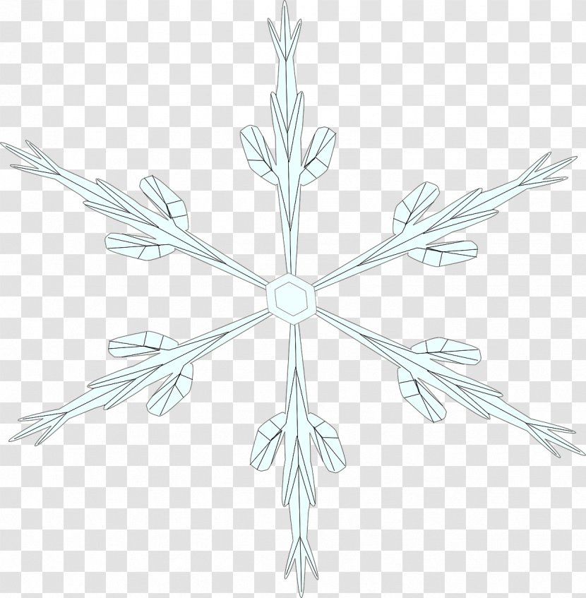 Snowflake Crystal Clip Art - Cloud Transparent PNG