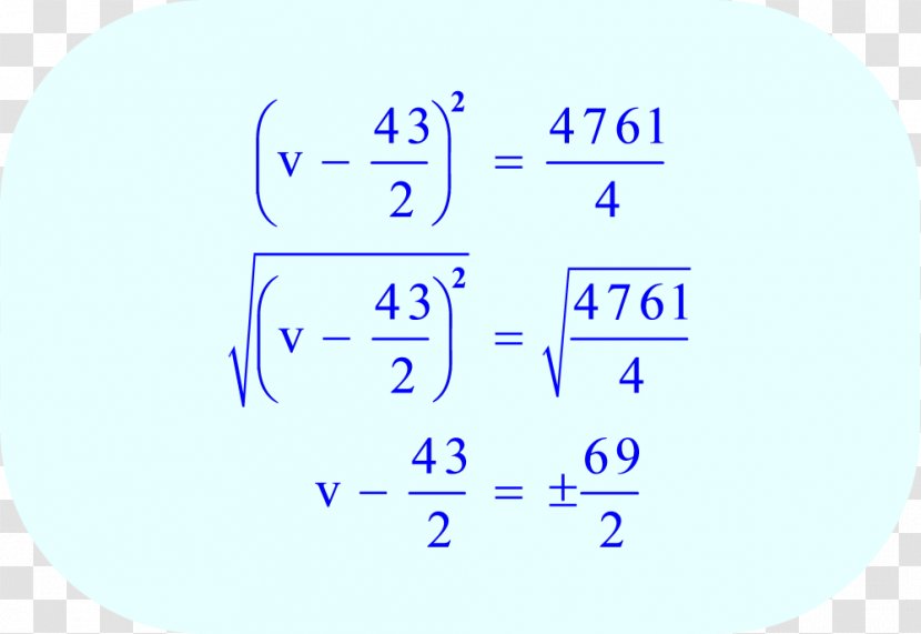 Number Quadratic Equation Function Square Root - Handwritten Mathematical Problem Solving Equations Transparent PNG