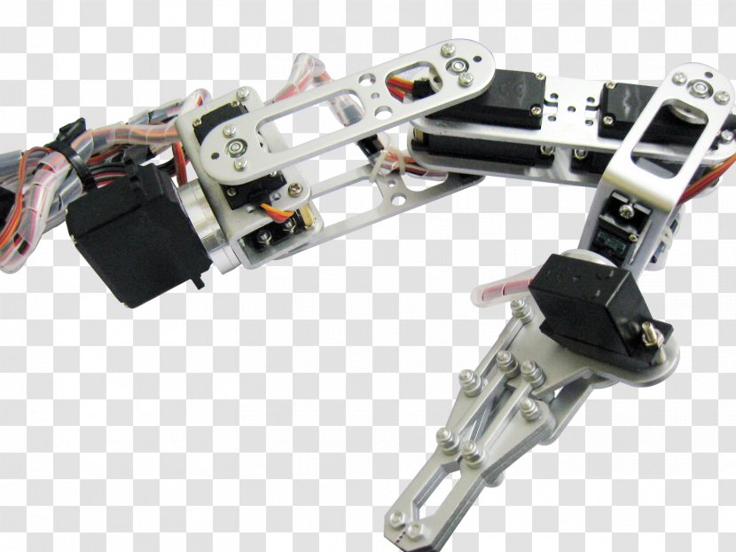 Robotic Arm Six Degrees Of Freedom Robotics - Robot Hand Transparent PNG