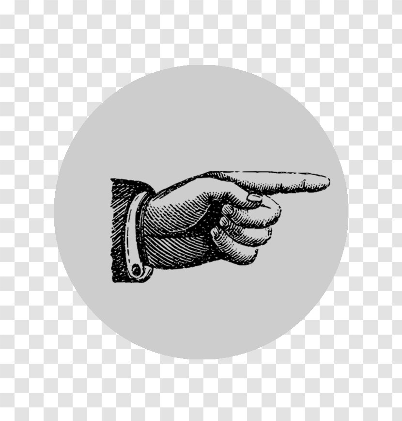 Index Finger Hand Clip Art - Drawing - Creative Retro Button Transparent PNG