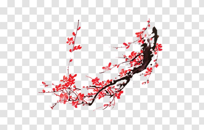 China Chinese Painting - Plum Flower Transparent PNG