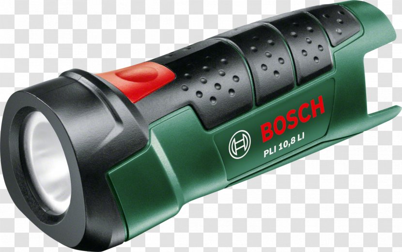 Bosch PLI 10,8 LI Cordless Light Lithium-ion Battery Flashlight - Plastic Transparent PNG