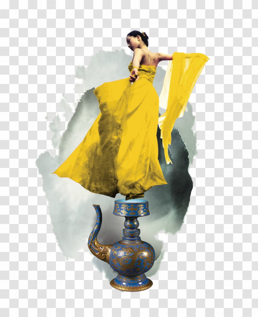 Budaya Tionghoa Chinoiserie Page Layout Poster - Dancers Dance Woman Transparent PNG