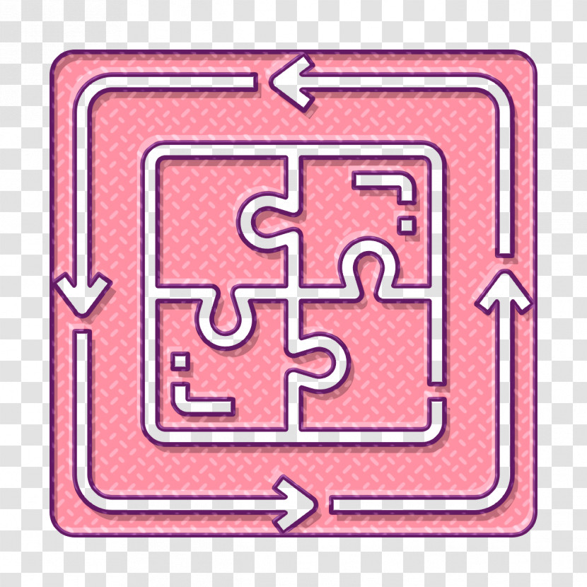 Jigsaws Icon Strategy Icon Plan Icon Transparent PNG