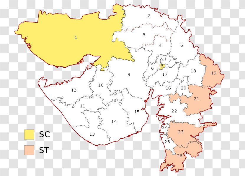 Gujarat Chhattisgarh Sambalpur Bombay State Electoral District - Organism - States And Territories Of India Transparent PNG