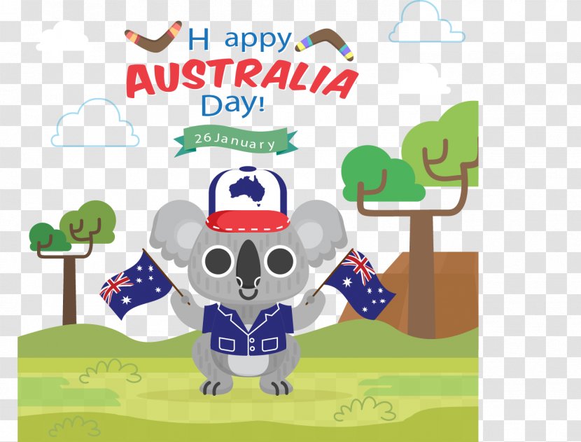 Kangaroo Flat, South Australia Koala Day Clip Art - Mammal - Holding The Flag Transparent PNG