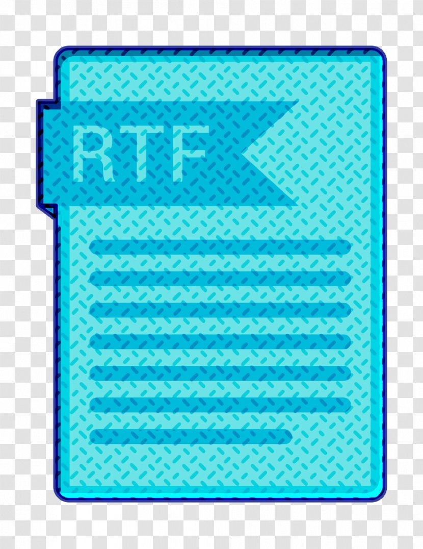 Document Icon Extension Folder - Paper - Electric Blue Turquoise Transparent PNG