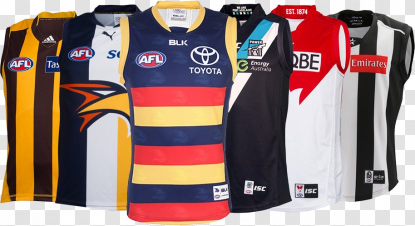 Australian Football League T-shirt Gold Coast Club Jersey Rugby Shirt - Uniform Transparent PNG