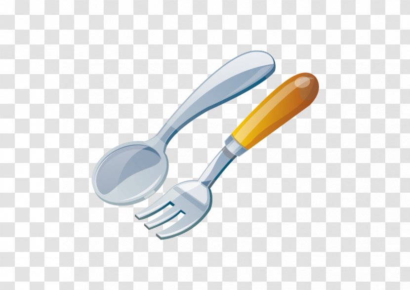Fork Tableware Cartoon - Vector Knife And Transparent PNG