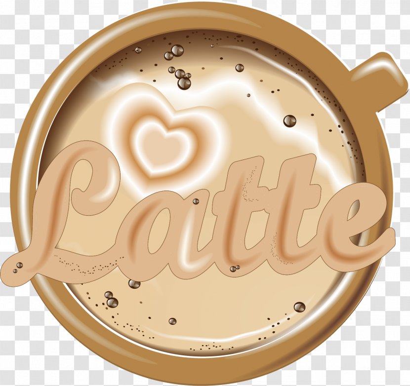 Iced Coffee Latte Milk Cup - Drawing - Of Pictures Transparent PNG
