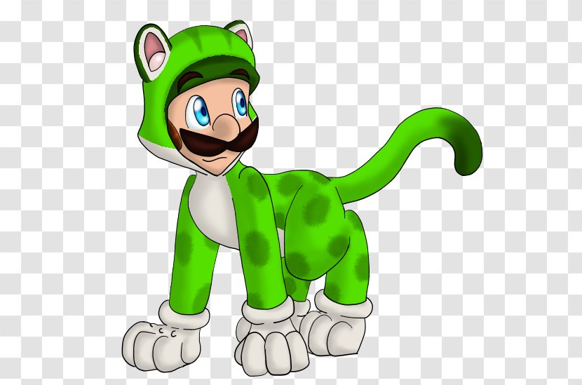 Mario & Luigi: Superstar Saga Cat Princess Peach - Vertebrate - Luigi Transparent PNG