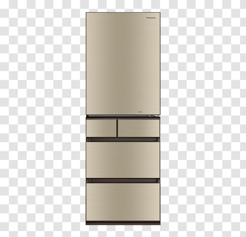 Refrigerator Home Appliance Gratis - Glazed Gold Multi Door Transparent PNG