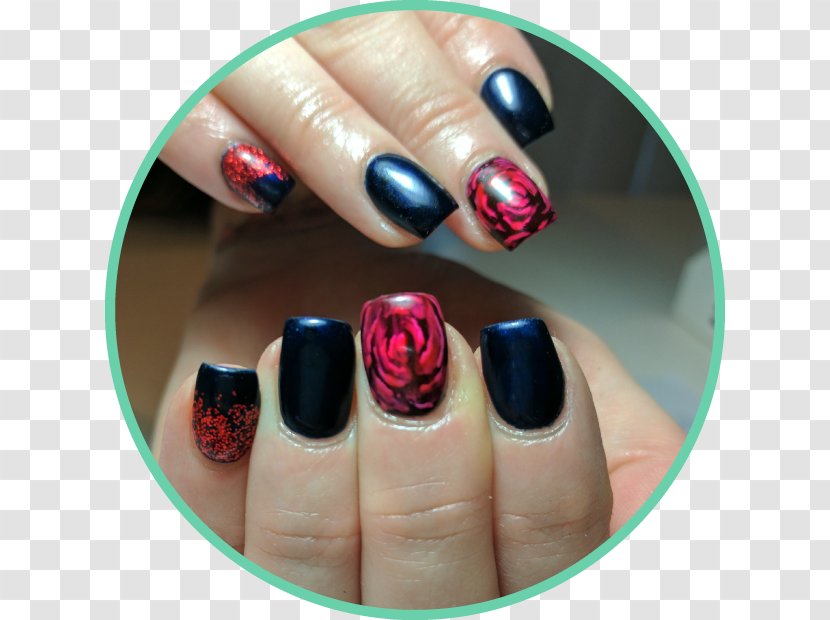 Nail Polish Black Cherry Nails Manicure Salon - Cosmetics Transparent PNG