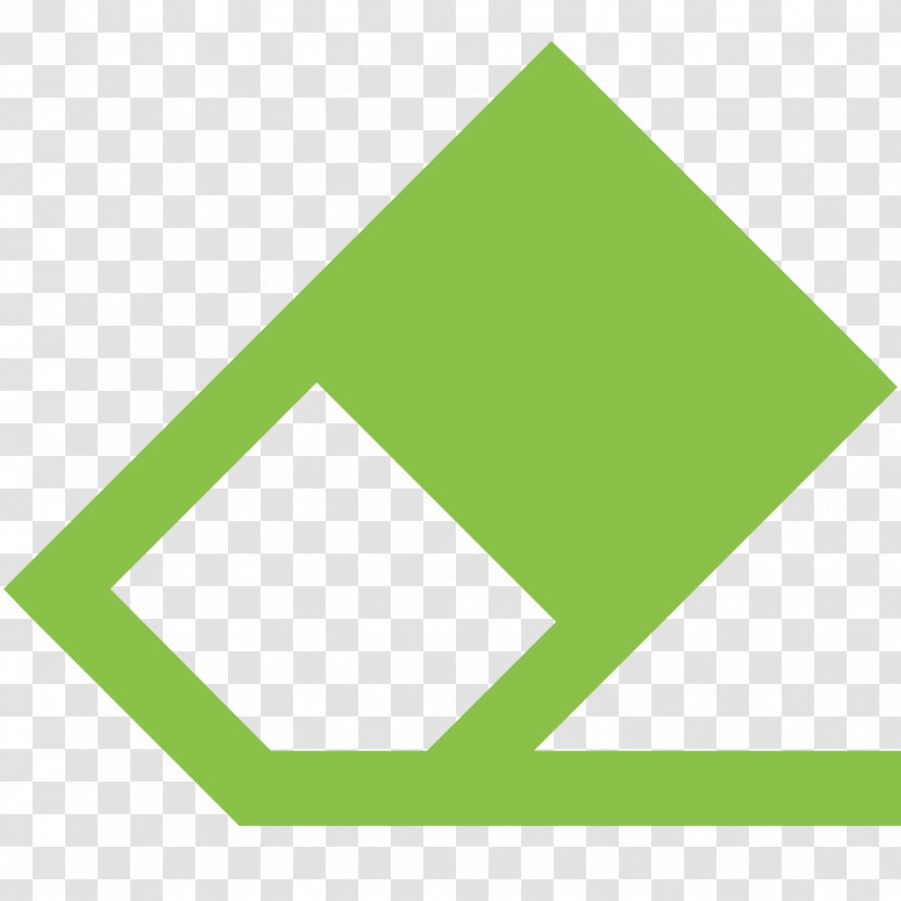 Eraser Icon Design - Green Transparent PNG