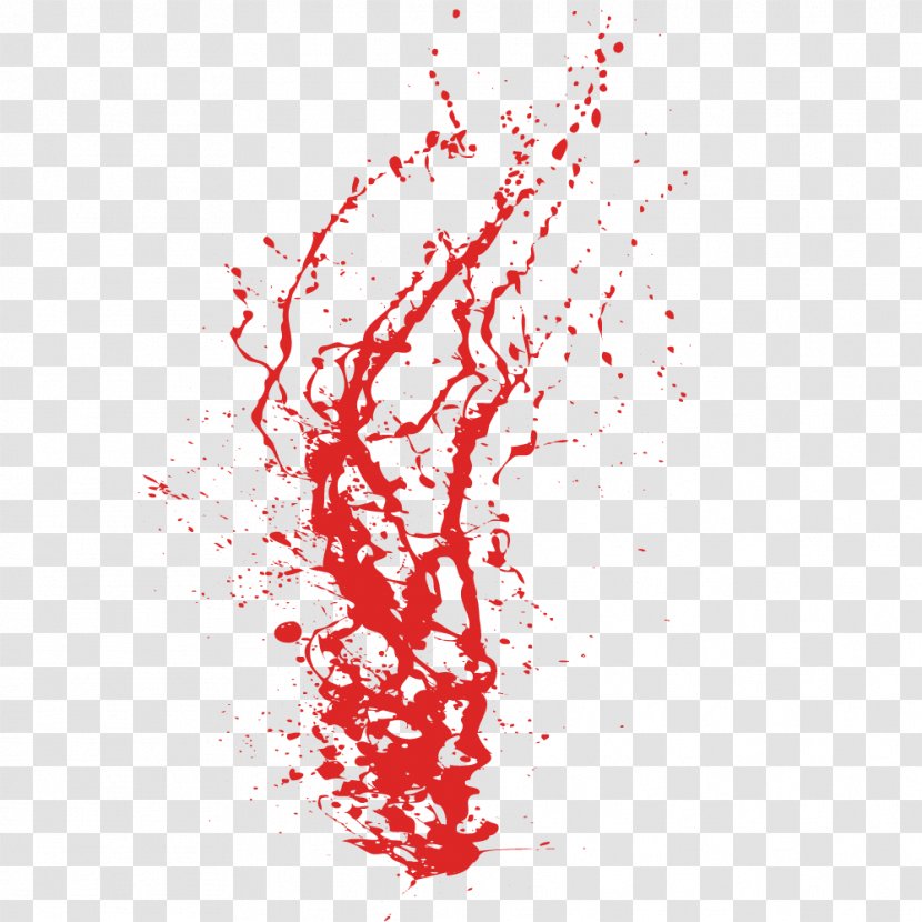 Red Ink - Area - Vector Drops Splash Transparent PNG