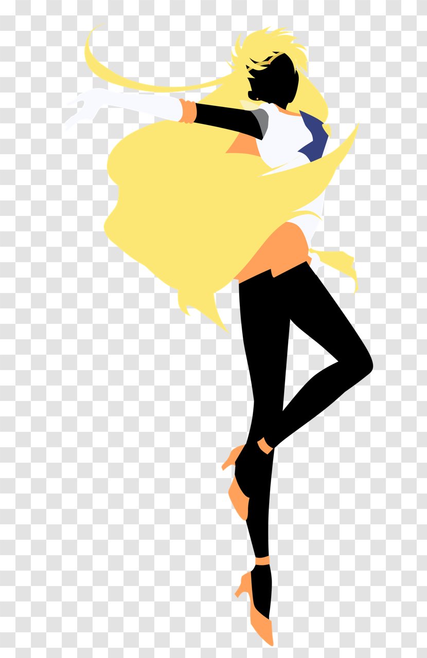 Sailor Venus Jupiter Moon Silhouette Mars - Cartoon Transparent PNG