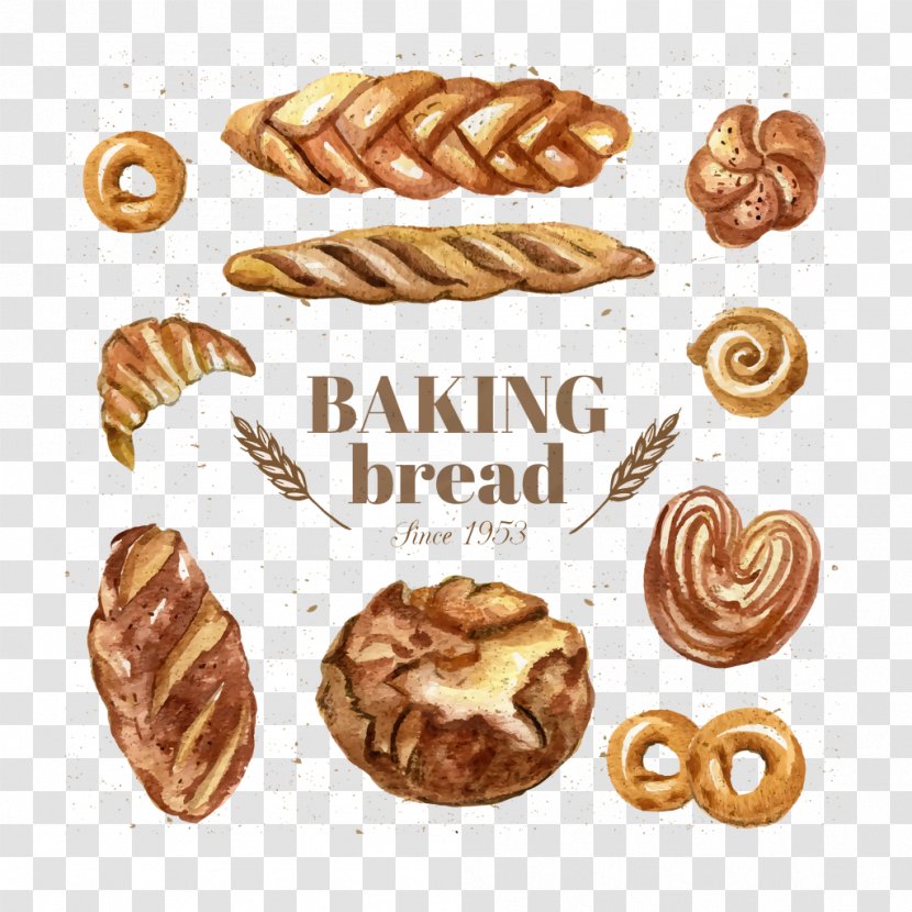 Danish Pastry Bakery Pretzel Bread Baking Transparent PNG