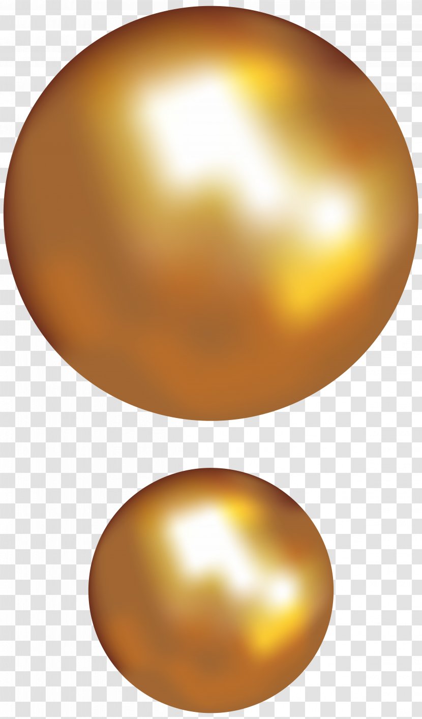 Sphere Material Orange Egg Wallpaper - Computer - Gold Pearls Transparent Clip Art Image Transparent PNG