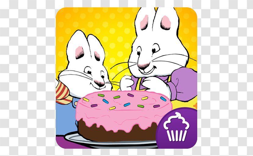 Max & Ruby: Bunny Make Believe Rabbit Racer Cupcake Digital Cooking - Easter - Boxing Day Sale Transparent PNG