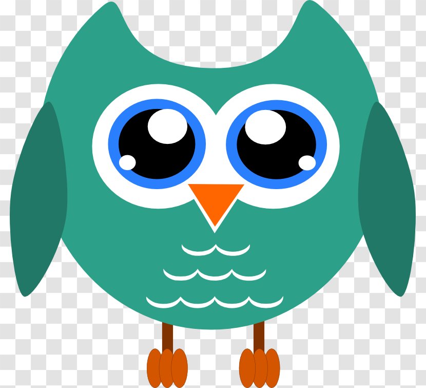 Owl Desktop Wallpaper Clip Art - Bird - Turquise Transparent PNG