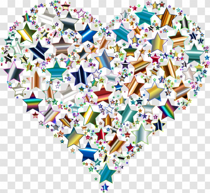 Social Media Star Clip Art - Heart Transparent PNG