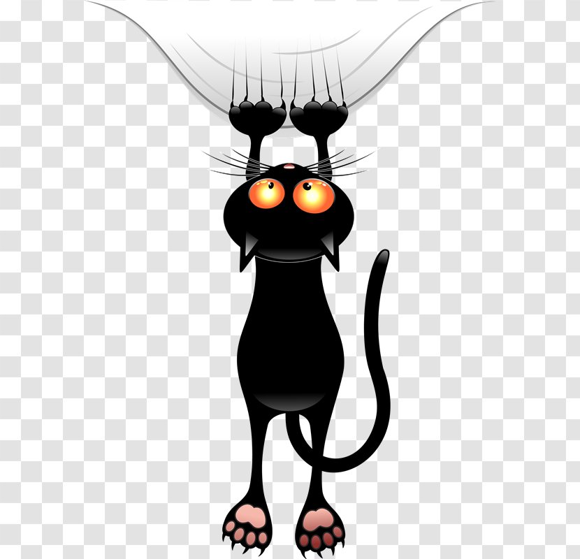 Black Cat Kitten Mouse Clip Art Transparent PNG