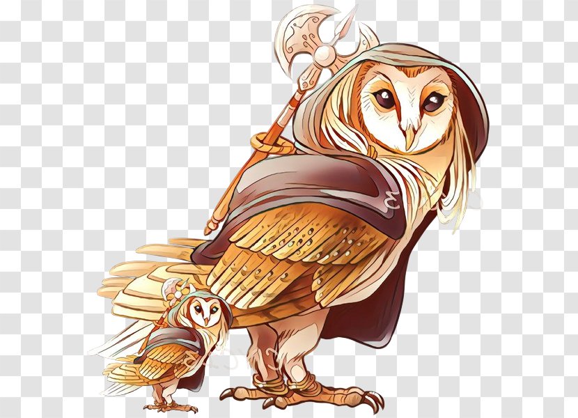 Owl Bird Of Prey Cartoon Mythology - Falconiformes Barn Transparent PNG