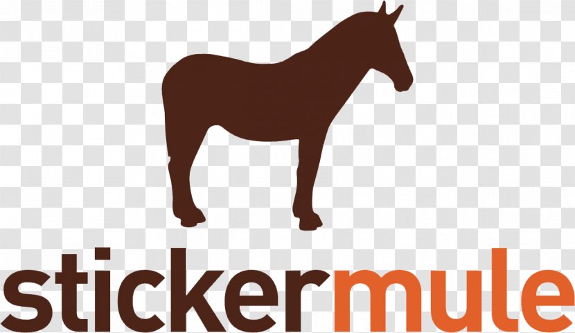 Sticker Mule Horse Logo Transparent PNG
