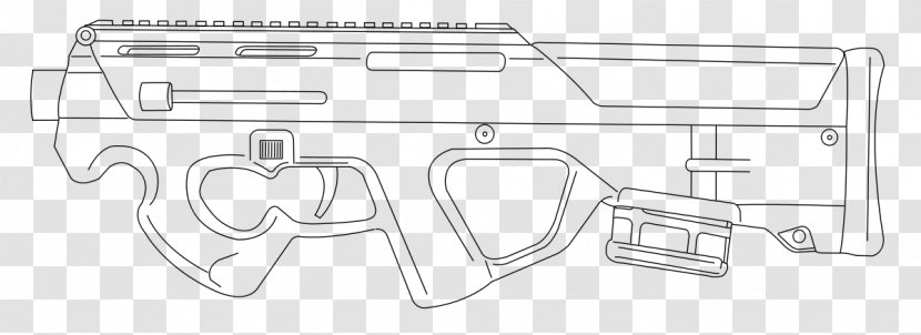 Magpul Industries PDR Firearm Beretta 92 FMG-9 - Drawing - Carbine Transparent PNG