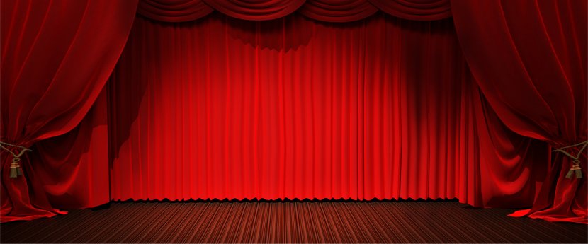 Theater Drapes And Stage Curtains Light Theatre - Curtain - Perspective Platform Transparent PNG