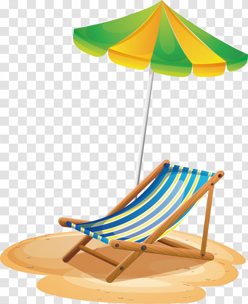 Umbrella Stock Photography Royalty-free Illustration - Sandchair On The Beach Transparent PNG