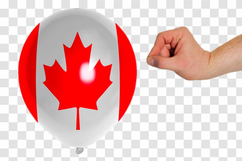 150th Anniversary Of Canada Flag Maple Leaf - Germany - Canadian Printed Balloons Transparent PNG