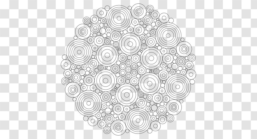 Coloring Book Mandala Child Ajna Adult - Com - Monochrome Transparent PNG