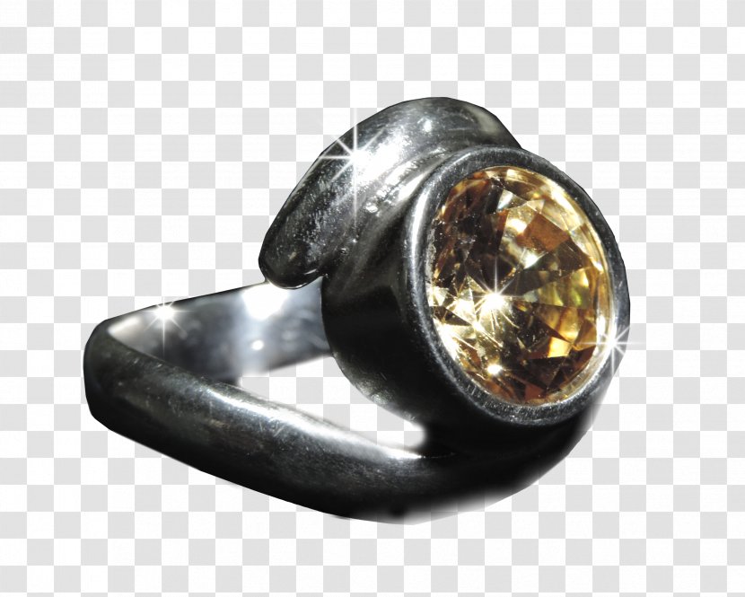 Body Jewellery Amber Diamond - Silver Transparent PNG