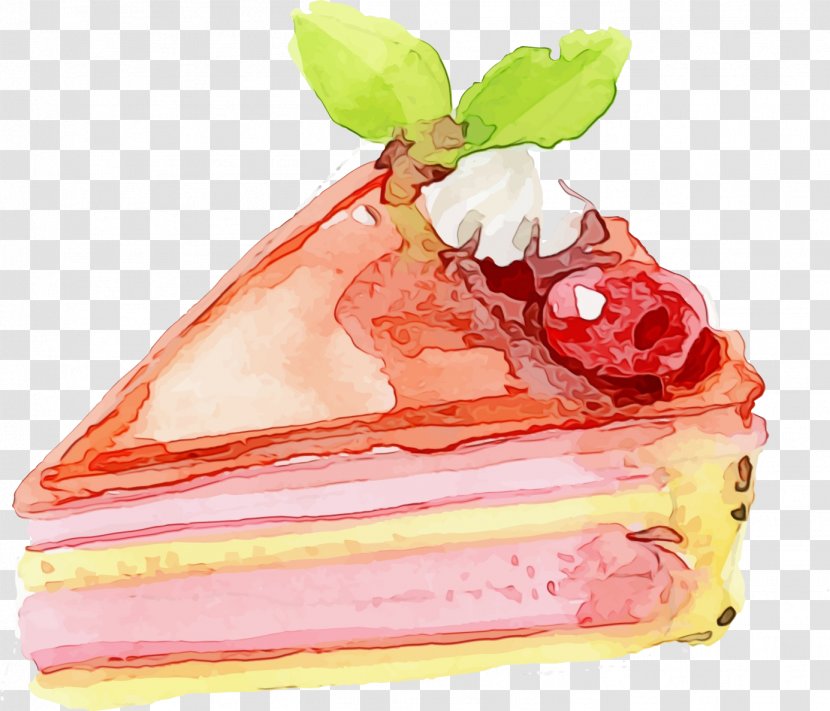 Food Dessert Cuisine Dish Pink - Torte - Millefeuille Fruit Cake Transparent PNG