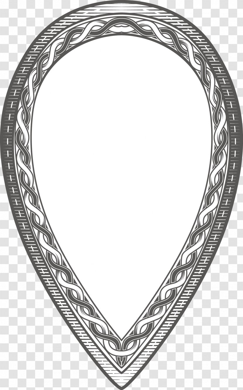 Black And White Euclidean Vector - Vintage Border Transparent PNG