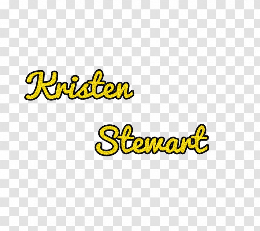 Logo Brand Font - Yellow - Kristen Stewart Transparent PNG