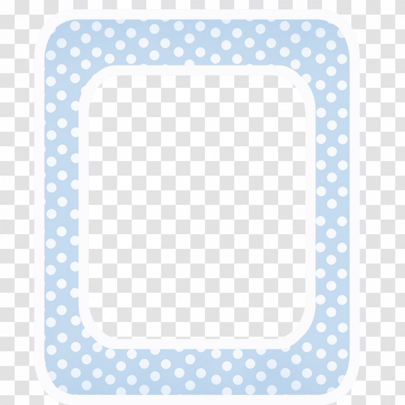 Polka Dot Blue Baby Announcement Clip Art - Infant - Border Transparent PNG